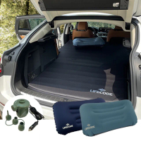 【LIFECODE】3D TPU 舒眠車中床/睡墊-2色可選-大型充氣枕*2+車用幫浦