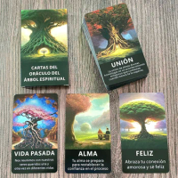 Spanish Oracle Cards Tarot Clarity Deck Spirit Tree Prophecy Divination with Meaning on It Keywords Taro 56-cards