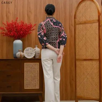 Evercloth Casey Jaket Batik Bomber Outer Batik Modern Luaran Vest Blazer Batik Couple Modern Atasan