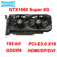 NEW GTX 1660 Super 6G GDDR6 192-Bit Gaming Graphics Card for NVIDIA GeForce GTX1660 Super 6G Video C