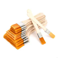 Handle Flat Paint Brush for Varnishes, Acrylic Paint, Oil Paint, Watercolor