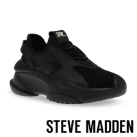 STEVE MADDEN-BACKFIRE 網布休閒厚底老爹鞋-黑色