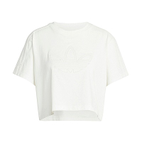 Adidas Firebird Tee IY9510 女 短版 短袖 上衣 運動 休閒 三葉草 寬鬆 舒適 白