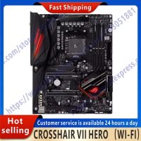Used ROG CROSSHAIR VII HERO (WI-FI) motherboard AM4 motherboard Ryzen 5 5600g 5600xCpus DDR4 64GB AMD X470 PCI-E 3.0 M.2
