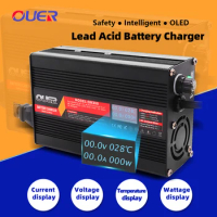 48V 5A Lead Acid Battery Charger For 55.2V Lead Acid AGM GEL VRLA OPZV Battery Fast Charger With OLED Display