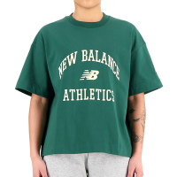 New Balance 女款 綠色 學院風 休閒 穿搭 上衣 短袖 WT33551NWG