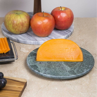 Creative Home 天然大理石(綠色) 直徑20公分圓盤/蛋糕盤/ 起司盤/ 點心盤