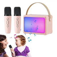 Karaoke Speaker Compact Speaker With Microphone Portable Karaoke Speaker With Microphone Wireless Speaker For Kids Toddler Home
