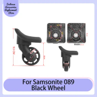 For Samsonite 089 Black Universal Wheel Replacement Suitcase Rotating Smooth Silent Shock Absorbing Wheels Travel Accessories