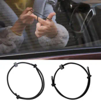 Car Window Breaker Bracelets Automotive Escape Tools With Tungsten Carbide Bead Adjustable Window Bracelet For Tempered Glass