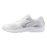 Mizuno Cyclone Speed [V1GA258156] 男女 排球鞋 穩定 包覆 回彈 白 銀