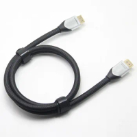 Display TV Xbox PS4 HDMI Cable Cotton Wire Braided Layer Gold Plated Port 1m 2m Support 4K 120Hz 8K 60Hz HDMI2.1 HDMI2.0