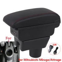 For Mitsubishi Attrage Mirage Armrest For Mitsubishi Mirage Space Star Car armrest Box Retrofit Storage box Car Accessories