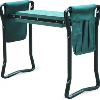Folding Deep Seat Foldable Garden Kneeling Pad Chair Bench Seat Stool Garden Kneeler with Handles for Gardening