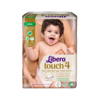【麗貝樂】Touch 黏貼型 嬰兒尿布/紙尿褲 4號 2箱