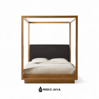 Dipan Tempat Tidur / Dipan Kayu Jati / Rangka Dipan Kanopi Minimalis | AURORA