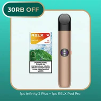 Special Bundle RELX Infinity 2 Plus Device - Bronze Dusk Menthol Xtra