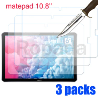 3PCS Glass screen protector for Huawei matepad 10.8 2020 SCMR-W09 (Wi-Fi version tablet protective film 9H hardness anti-dust