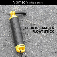 Vamson for Go Pro Accessories Yellow Buoyancy Floating Holder NON-Slip Handle for GoPro Hero 11 10 9 8 DJI Insta360 Accessories