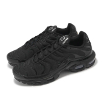 【NIKE 耐吉】休閒鞋 Air Max Plus 男鞋 女鞋 黑 全黑 熱帶魚 氣墊 復古(604133-050)