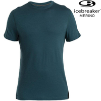 Icebreaker ACE MerinoFine 男款 超細緻美麗諾羊毛圓領短袖上衣-150 0A56X8 A77 湖水藻綠