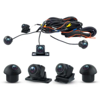 AHD 3D 360 Camera Car Bird View System 4 Camera 360 720P SONY 225 Rear/Front/Left/Right 3D 360 Camera for Android Car Radio