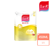 【MUSE】按壓式泡泡洗手液大型補充包 桃子&amp;玫瑰 450ml(日本原裝進口)