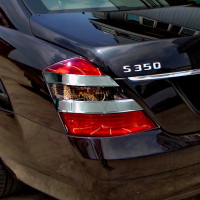 【IDFR】Benz 賓士 S W221 2005~2009 鍍鉻銀 車燈飾條 後燈/尾燈飾條(W221 鍍鉻 改裝 燈框)