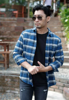 Oxcon OXCON Extra Comfort Authentic Flannel Shirt Blue Ruby