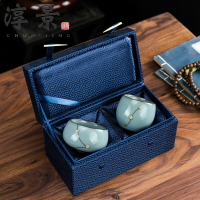 手工鋦釘汝窯女主人杯陶瓷功夫茶具大號品茗單杯喝茶杯子小茶盞