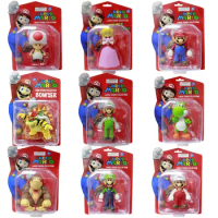 Mario PVC Toy Model for Kids Birthday Gifts Anime Game Mario Bros Figures Child Favorite Toy Gift Mario Party Decoration