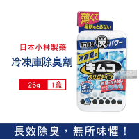 日本小林製藥-冰箱冷凍庫專用1.8cm超薄型雙重活性炭除臭劑26g/盒(約180天長效防潮脫臭食物保鮮)