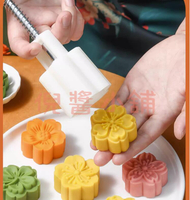 月餅模具 75克家用烘焙綠豆糕造型磨具 模型糕點冰皮手壓式模具【倪醬小鋪】