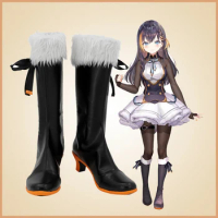 Vtuber Hololive Petra Gurin Cosplay Shoes PU Boots Halloween Cosplay Prop Custom Made