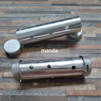 Cetakan lontong cetakan kue lupis aluminium panjang 14 cm d 4 cm