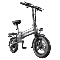 14-Inch Aluminum Alloy Chain-Free Drive Shaft Lithium Battery Driving Electric Bicycle Folding Electric Vehicle