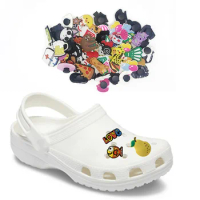500PCS Random PVC Shoe Charms Shoes Accessories Decoration fit for Cro cs &amp; Wrisbands Christmas Gift Free Shipping
