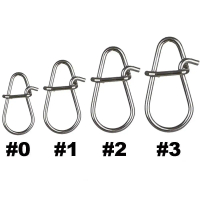Accessories Safety Fish Tool Pesca Lock Snap Connector 00#-3# Fishing Lure Connector Fishing Hooked