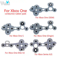 YuXi For Xbox Series X S Controller Conductive Rubber Button for Xbox One S Elite 2 D-pad Contact Key Buttons Rubber Pads