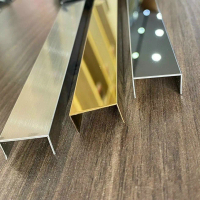 Nẹp  U inox , nẹp inox 304 , U20, nẹp trang trí, nẹp chạy chỉ âm tường , nẹp ốp kính, inox