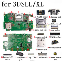 For 3DSLL/XL Charging Port LCD Cable Socket Horn Cable Connector SD Card Slot for 3DS XL for 3DS LL Motherboard Accessories