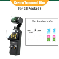 Tempered Film For DJI Pocket 3 Camera Screen Protective Film for DJI Osmo Pocket 3 Lens Film Accessory