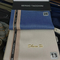 MEWAH!! Bahan Jas Celana Semi Wool / Kain Semi Wool Super 260's By Sergio Tacchini ( Harga Per 50 Cm