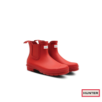 HUNTER - 女鞋 - Original新版切爾西霧面踝靴 - 紅