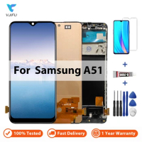 A51 LCD For Samsung Galaxy A51 A515 A515FN/DS A515F Display With Touch Screen Digitizer Assembly Replacement 100% Tested 6.5"