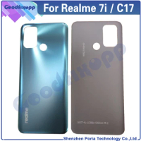 For Realme 7i RMX2103 Battery Back Cover Rear Case Cover For Realme7i C17 RMX2101 Rear Lid Parts Replacement