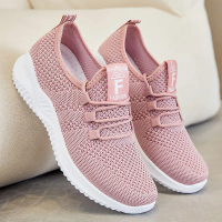 Women's lightweight casual shoes, running shoes, women's shoes, breathable single shoes, soft-soled 