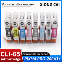 For Canon CLI-65 ink cartridge pro200 printer cartridge pro-200 PRO200 A3+ professional photo printer ink CLI 65BK oil cartridge