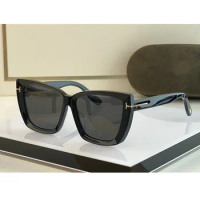 Fashion Brand Sunglasses Women men tom half frame retro classical Polarized ford tf0920 glasses with Original Box Free shipping