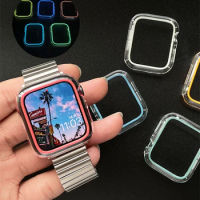 New Luminous Cover For Apple Watch Case 41MM 45MM 44MM 40MM Man Girl Soft Clear TPU Cover For IWatch 7 6 SE 5 4 3 2 38MM 42MM